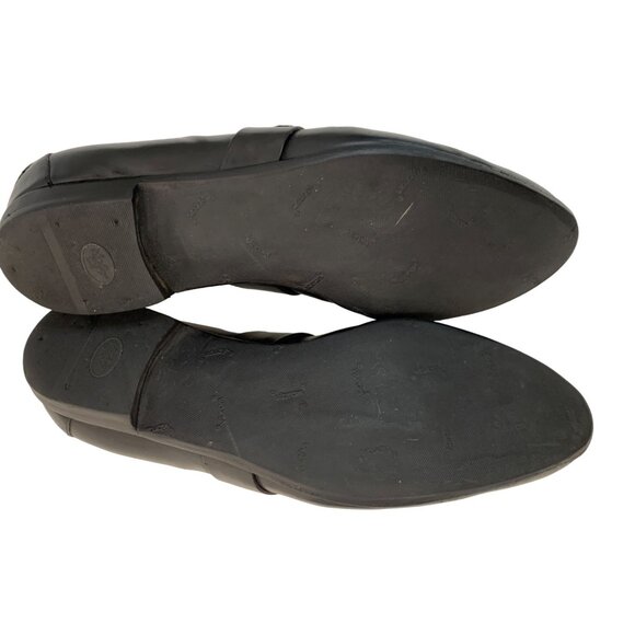 VTG Rare Gucci Men's Black Leather Loafers Size 12.5 Slip On 7453 Sq Logo - Picture 4 of 11